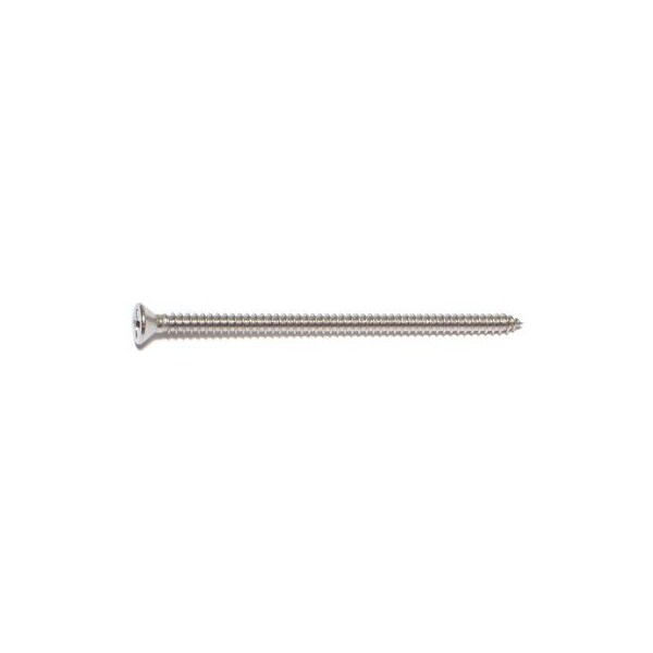 Midwest Fastener Sheet Metal Screw, #8 x 3 in, 18-8 Stainless Steel Flat Head Phillips Drive, 10 PK 35893 - main